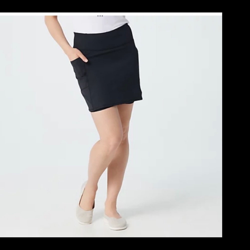 SKECHERS Women's GOWALK Black Skort  Size L - Picture 2 of 7